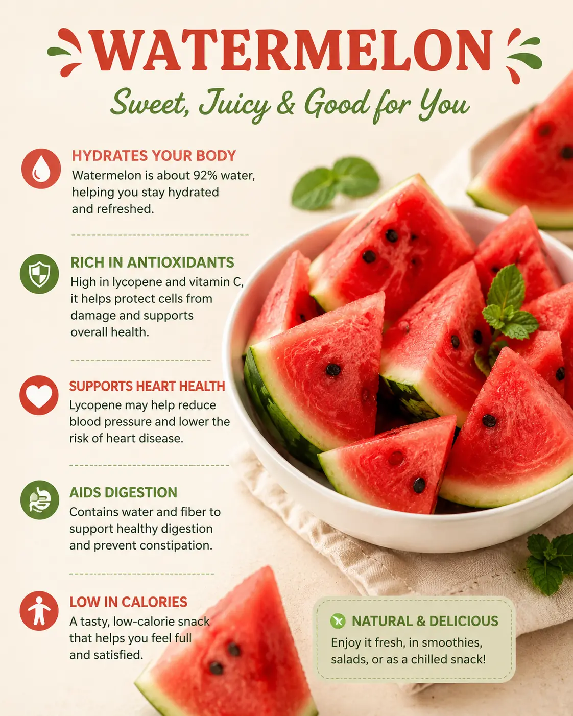 Proven Benefits of Watermelon and Watermelon Juice Including Nutrition Facts (Science Based)