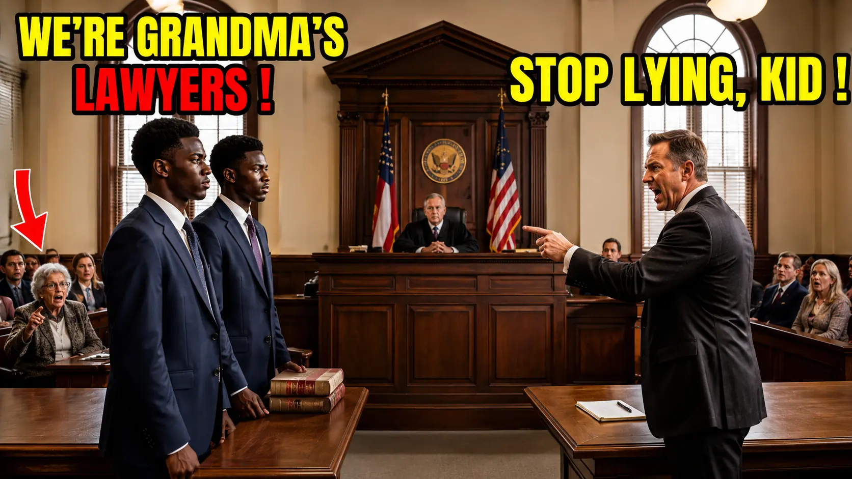 Court Laughs at Black Twins 'We're Grandma's Lawyers'  Then Wins the Case With Just One Question