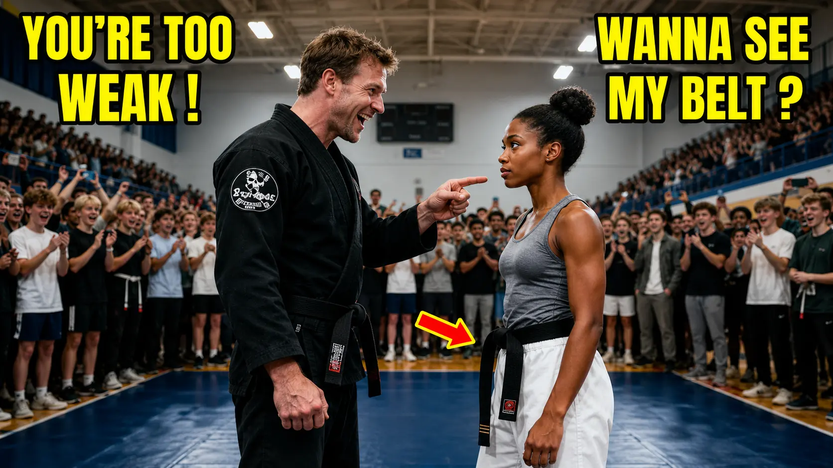 FULL: A Cocky Black Belt Called a Black Girl “Too Small” in Front of a Crowd of 800 — Then She Removed Her Jacket and Everything Changed