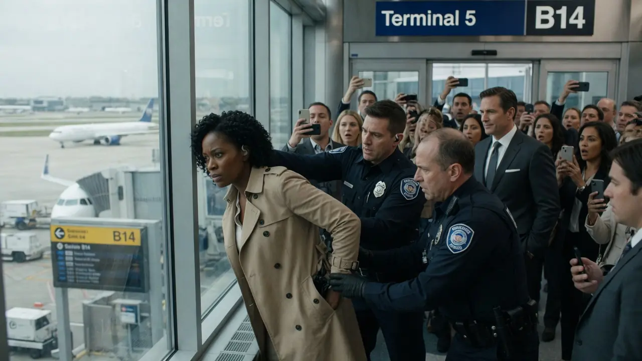 POLICE ARRESTED THE WRONG WOMAN AT THE AIRPORT — WHILE THE REAL TARGET BOARDED THE PLANE