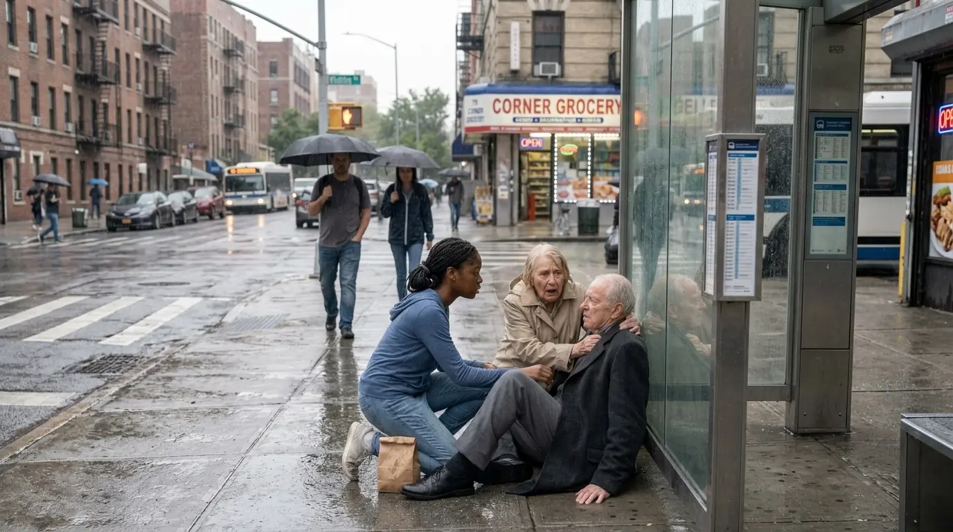 Starving Girl Fed an Old Man in the Rain — Next Morning, The Attorney Found Her