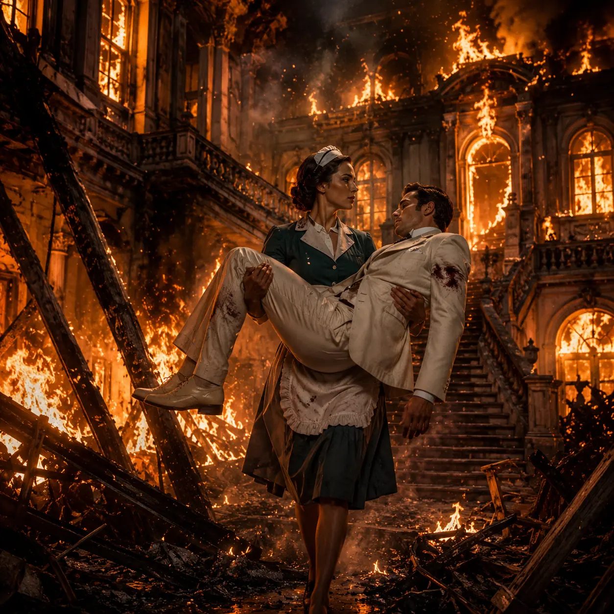 The Mansion Caught Fire… No One Dared Go Back—Until the Maid Ran Back for Him