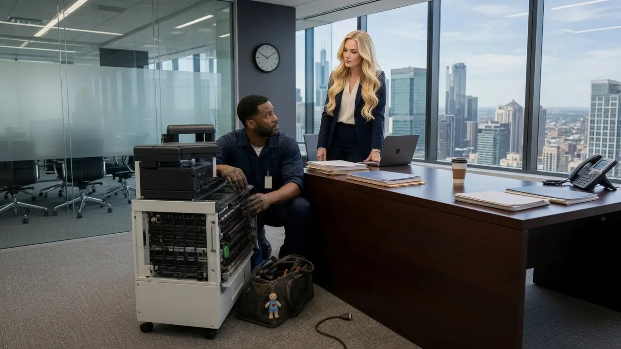 A Black Single Dad Fixed a CEO's Printer — She Smiled and Said, I Need a Strong Man Like You