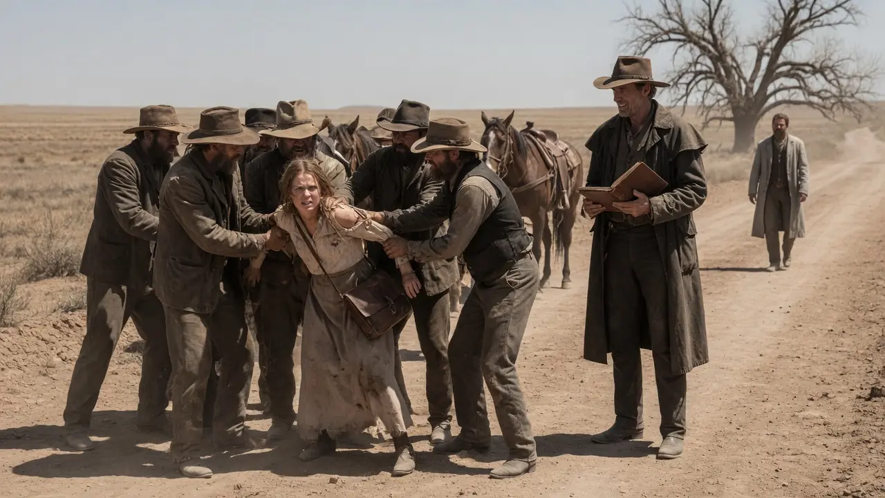 SIX MEN DRAGGED HER OFF THE ROAD — THEN ONE STRANGER STOPPED WALKING