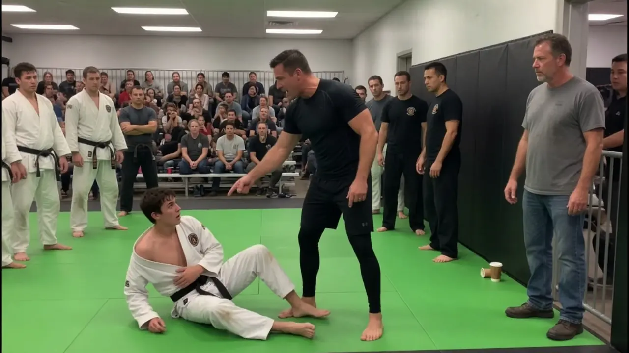 THE COACH SLAMMED A 12-YEAR-OLD BOY TO THE MAT — THEN HIS FATHER STEPPED OVER THE GATE