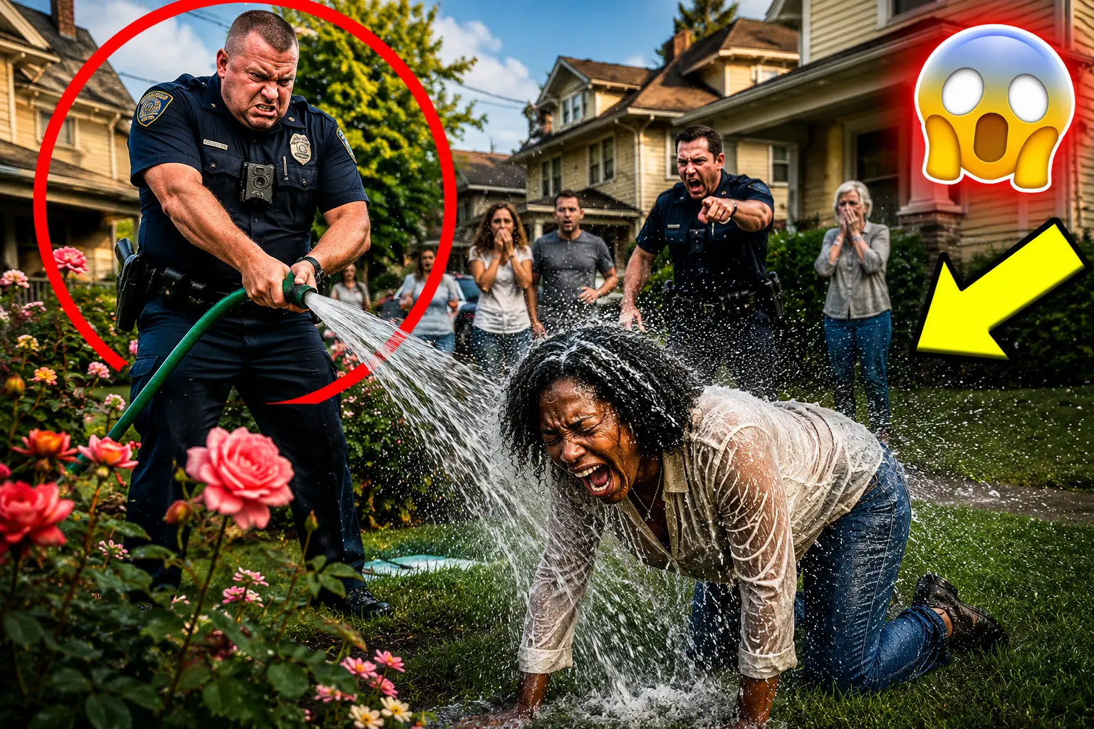 A Cop Sprayed a Black Woman With a Hose on Her Own Lawn — Then She Opened Her Badge