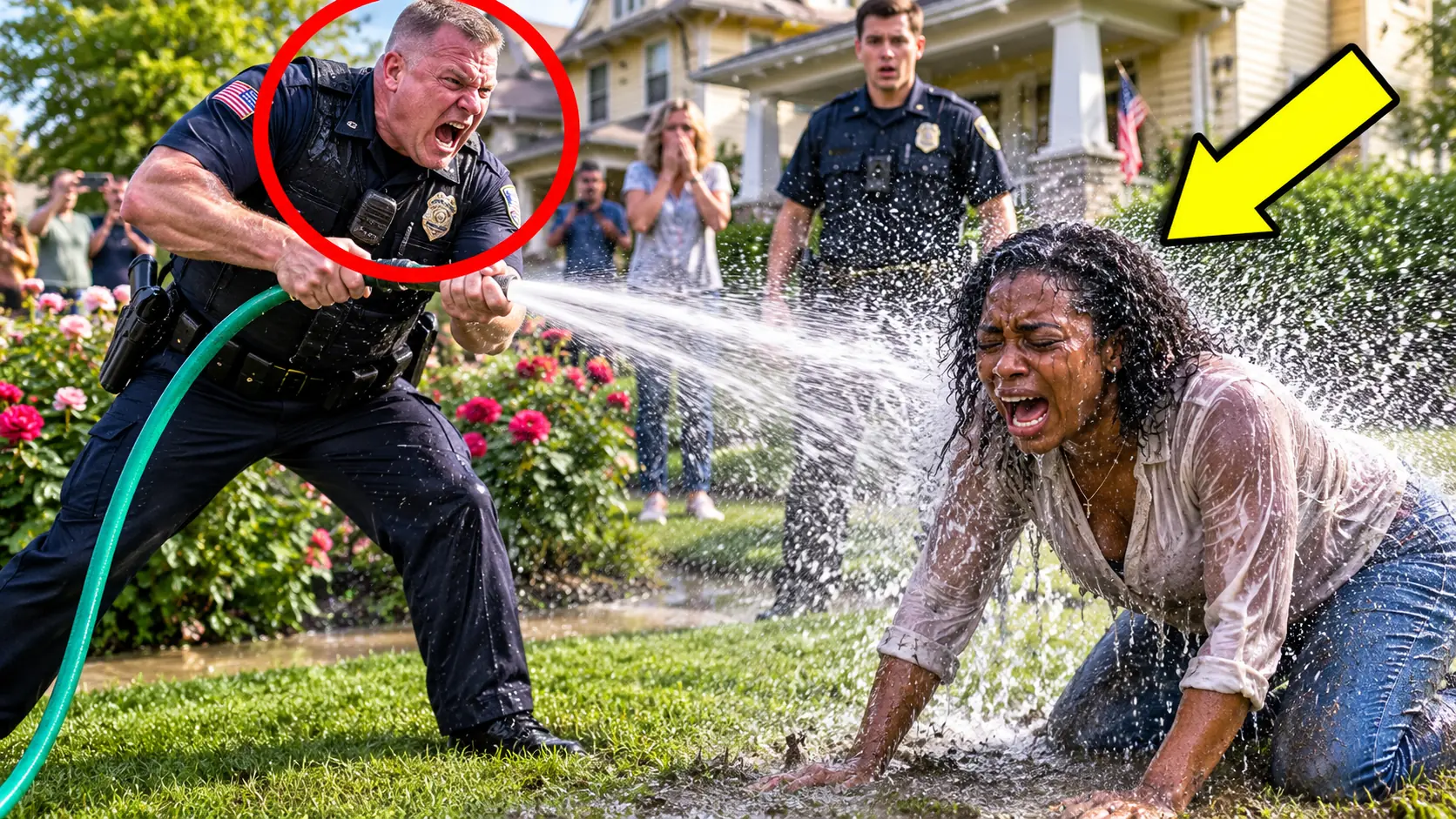 A Cop Humiliated an Elderly Black Woman by Spraying Her on Her Own Lawn — Then She Calmly Reached Into Her Pocket