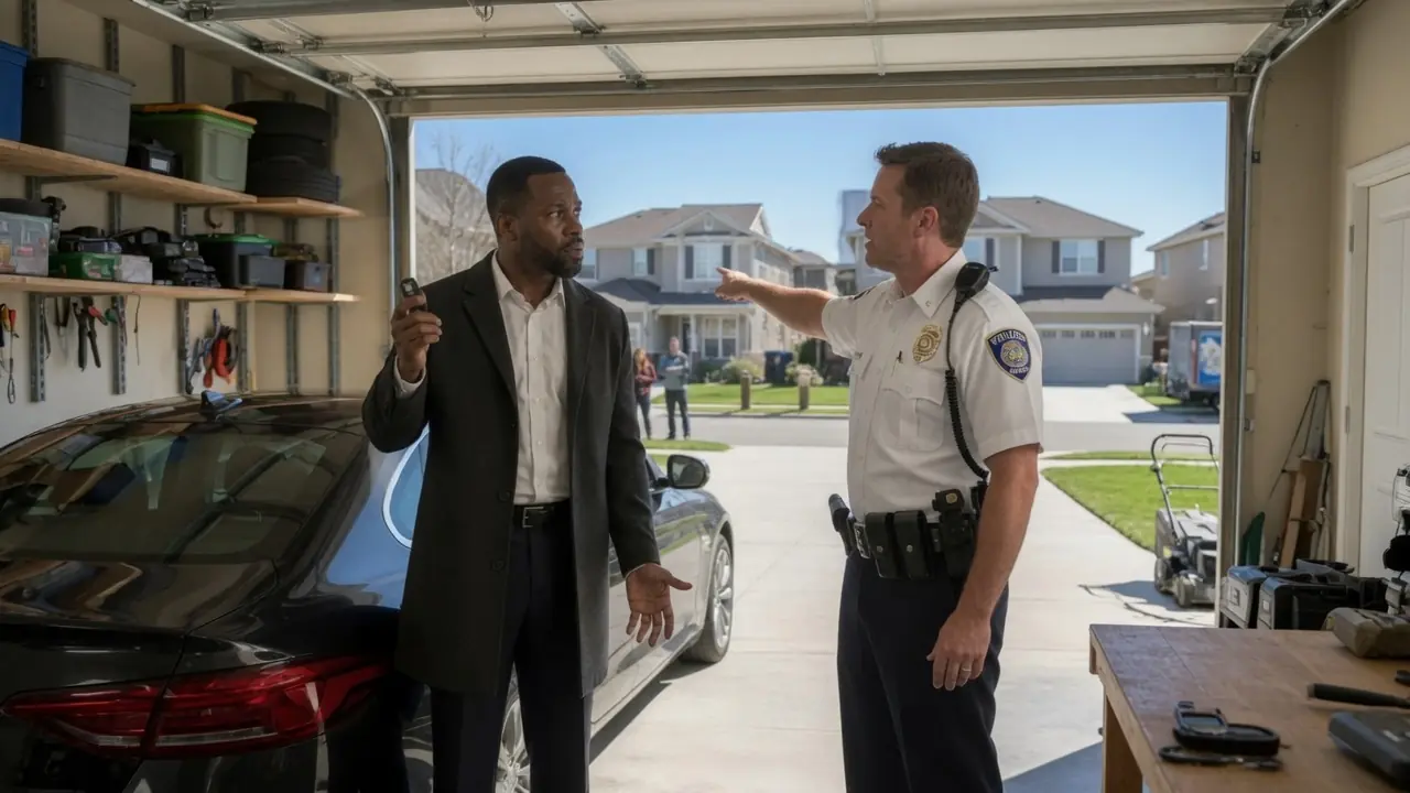 Racist Cop Confronts Black Man in Garage — He’s the Director of Legal Accountability