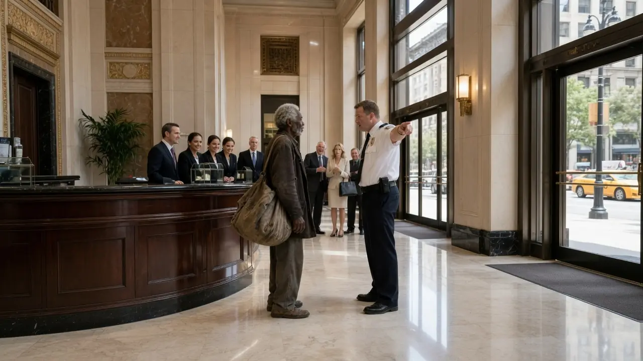 Old Black Man with a Sack Claims Bank Ownership — They Laughed Until They Regretted It