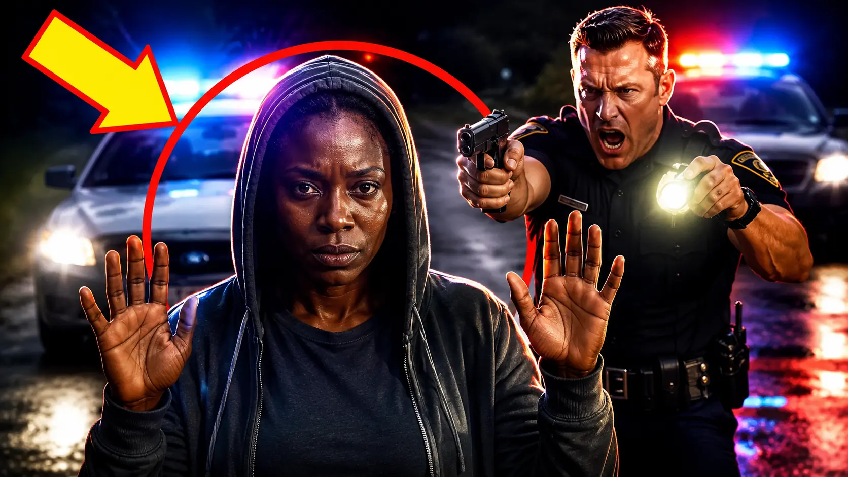 A Cop Drew His Sidearm on a Black Woman and Laughed at Her FBI Badge — Two Minutes Later, He Froze