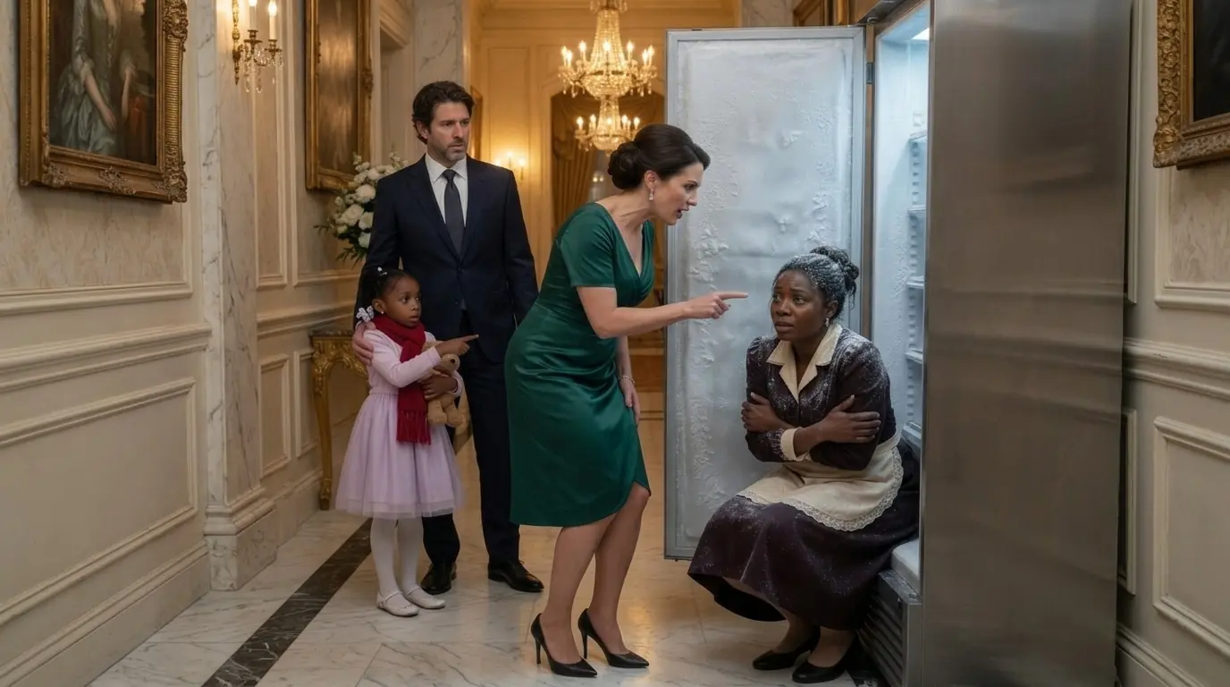 His Fiancée Locked the Maid in the Walk-In Freezer — Until the Billionaire Heard Her Child Crying
