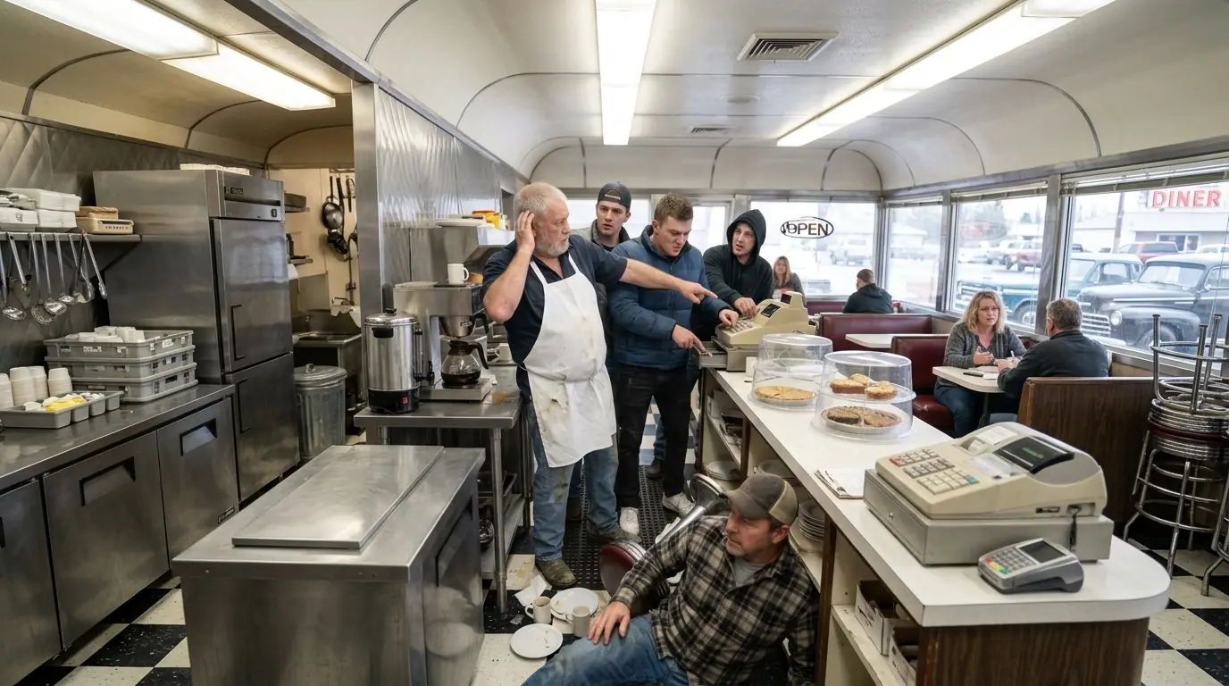 Thugs Smashed an Old Man Diner — By Morning, They Knew Their Place