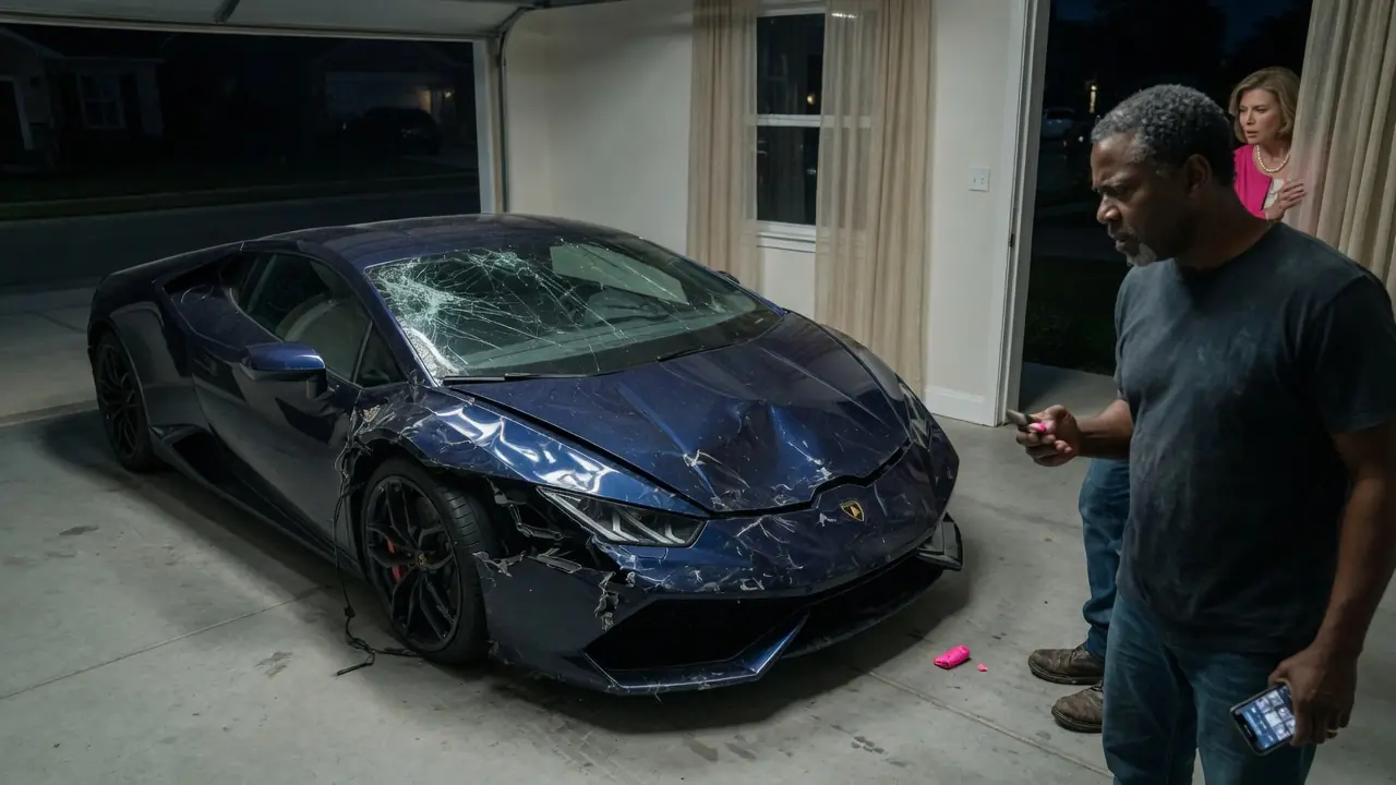 HE OPENED HIS GARAGE AND FOUND HIS LAMBORGHINI DESTROYED — THEN HE CHECKED THE CAMERA