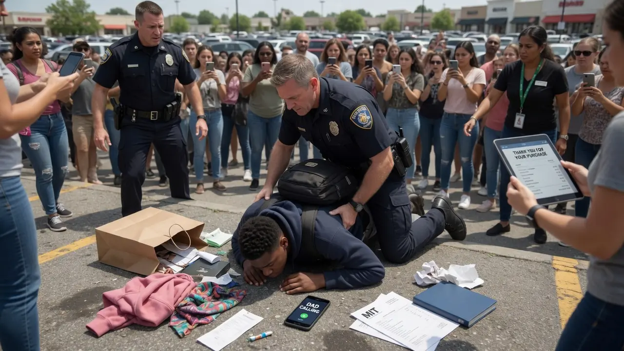 THE OFFICER PINNED HIM DOWN IN FRONT OF THE WHOLE MALL — HIS FATHER KEPT CALLING