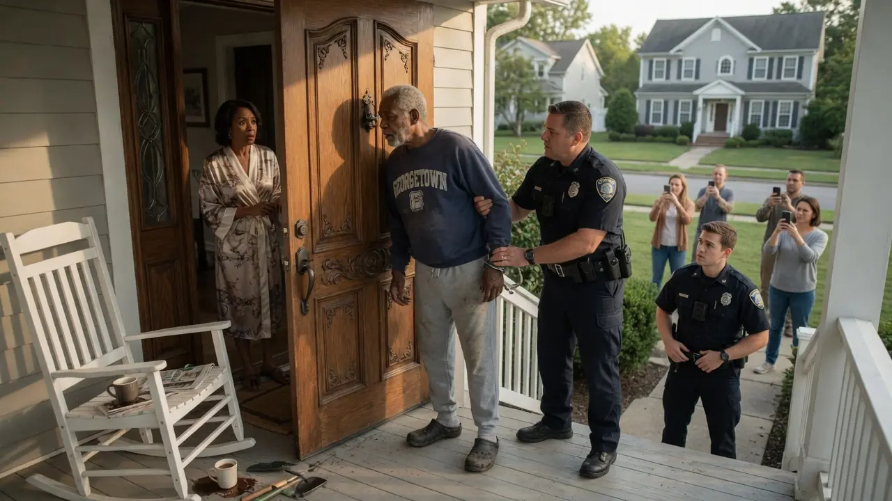 THE OFFICER SLAMMED HIM AGAINST HIS OWN FRONT DOOR — THEN HIS WIFE MADE ONE PHONE CALL