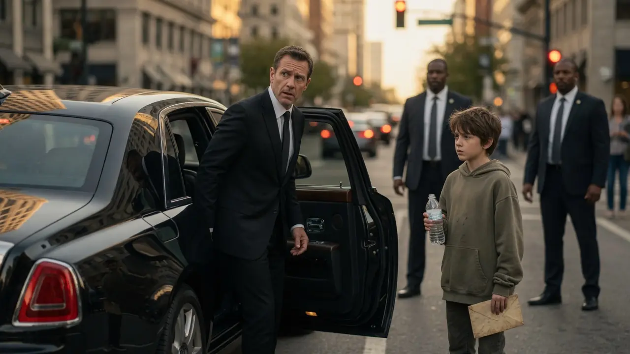 The Billionaire Thought a Homeless Boy Wanted Money… Until the Child Called Him by a Name Nobody Had Used in Twenty Years