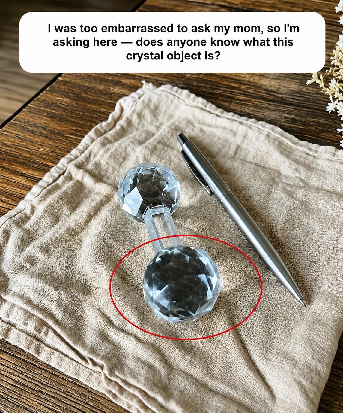 What Did I Find in My Grandmother's China Cabinet? The Mystery of the Crystal Glass Dumbbell