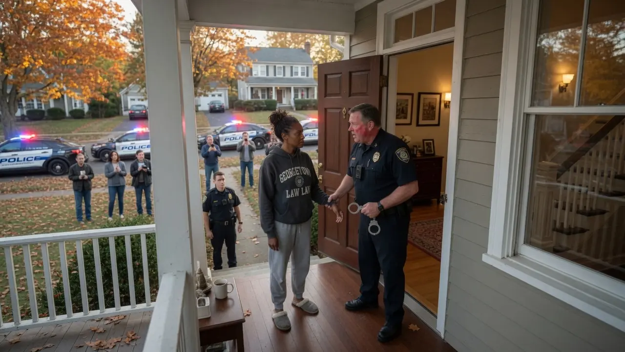 THE OFFICER TRIED TO HANDCUFF HER ON HER OWN PORCH — THEN SHE GAVE HIM ONE FINAL WARNING