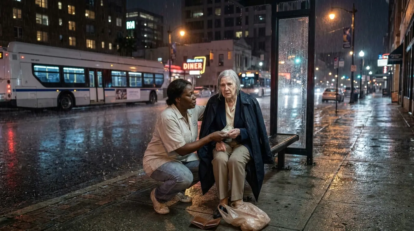 She Gave Her Last $5 to a Stranger — Then 5 Limousines Stopped Outside Her Door