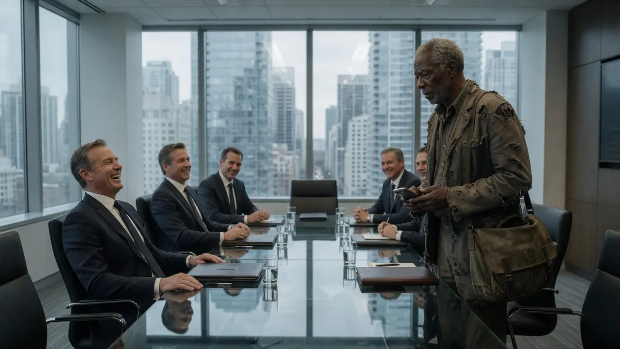 THE BILLIONAIRE LAUGHED AT THE OLD MAN — THEN HIS PHONE CALL SILENCED THE ROOM
