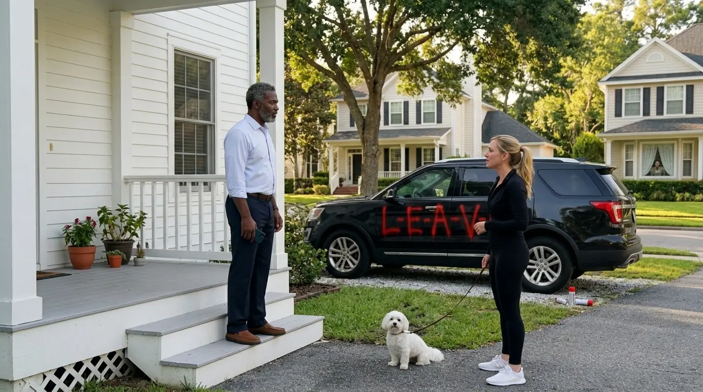 Woman Caught Spray Painting Black Neighbor's Car—Unaware He's A Federal Judge