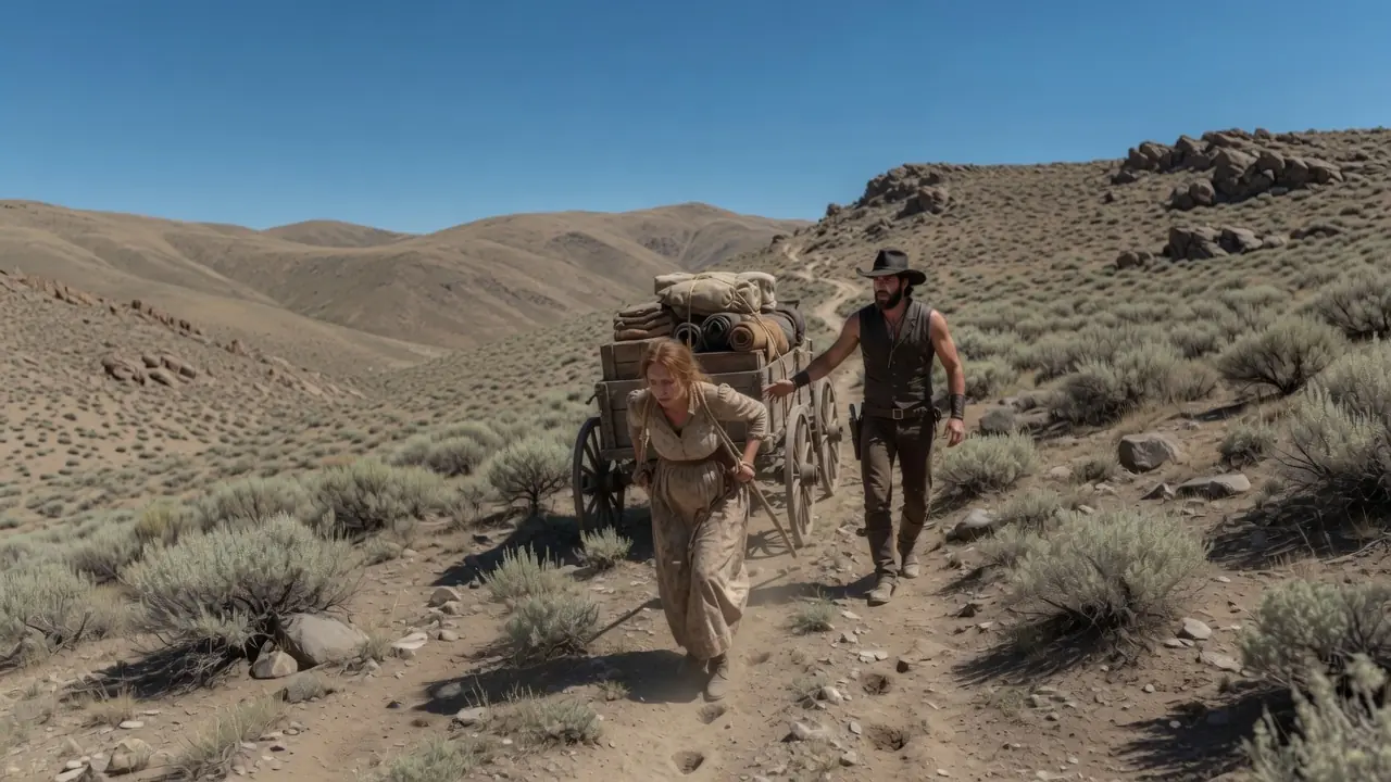 Get In My Wagon," The Mountain Cowboy Said — Seeing The Pregnant Widow Struggling With Her Wagon