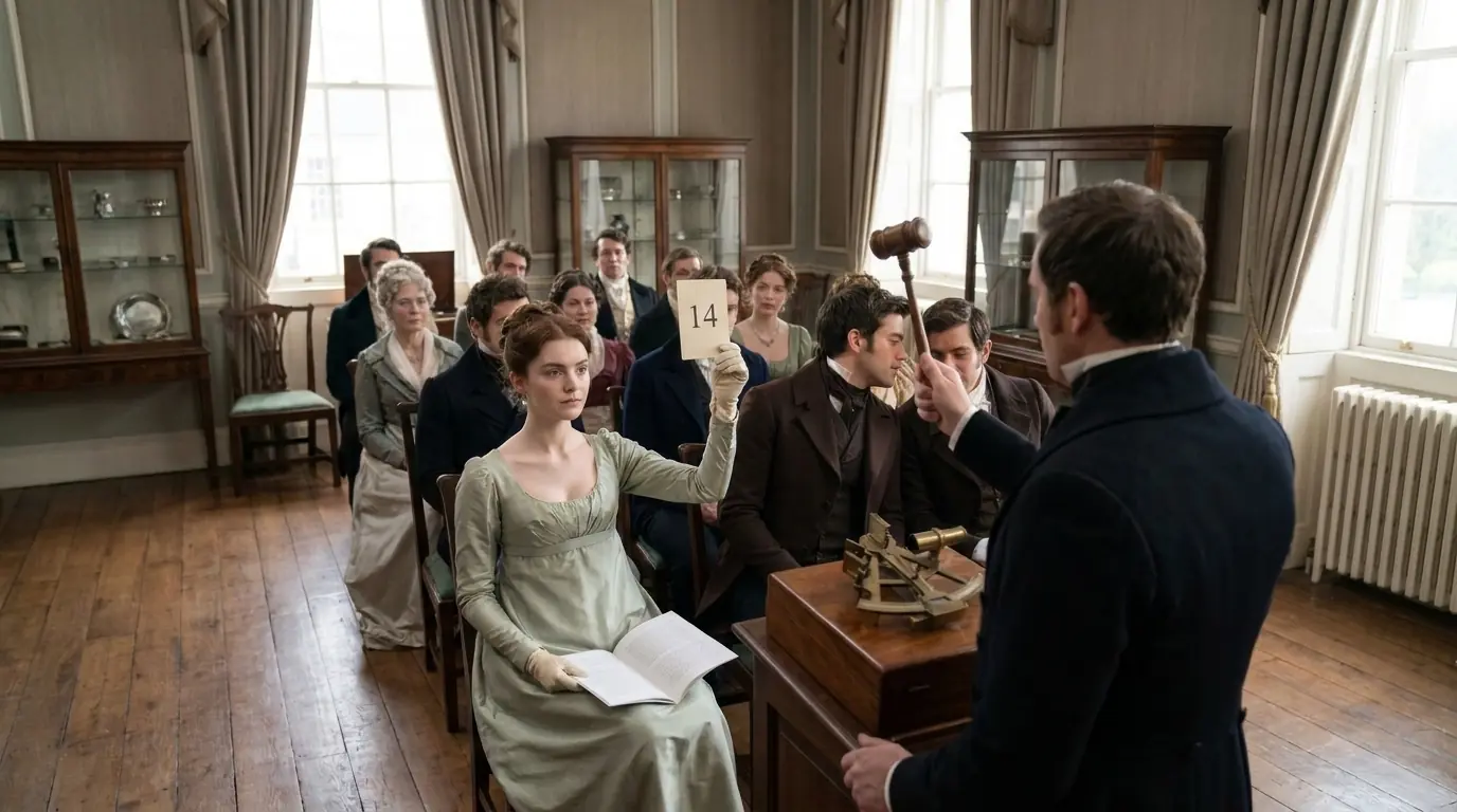 "A Pretty Face and Empty Head" the Duke Told His Companion — The Empty Head Outbid Him at Auction