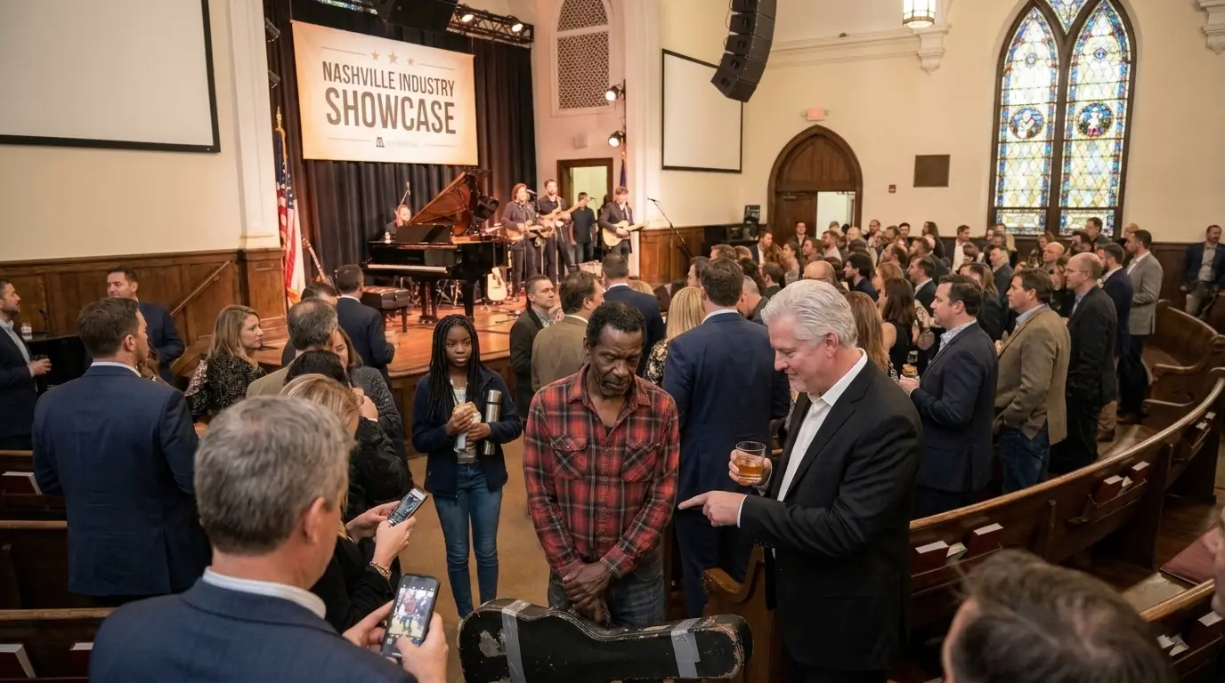 "$500K If Old Guitar Outplays My Band" Producer Laughs at Black Street Musician — Room Goes Silent