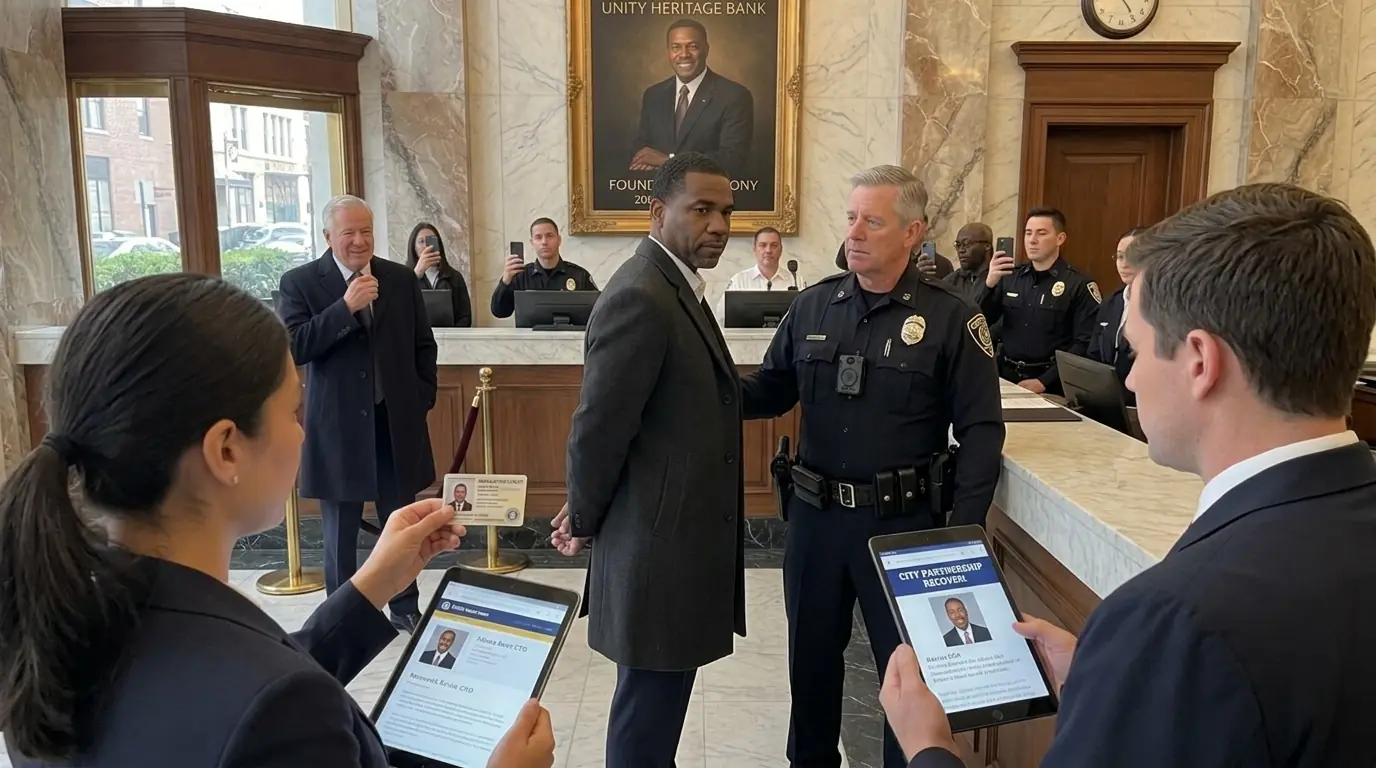 Racist Cop Assaults Black CEO at His Own Bank — One Call to the Chief Ends His Pension