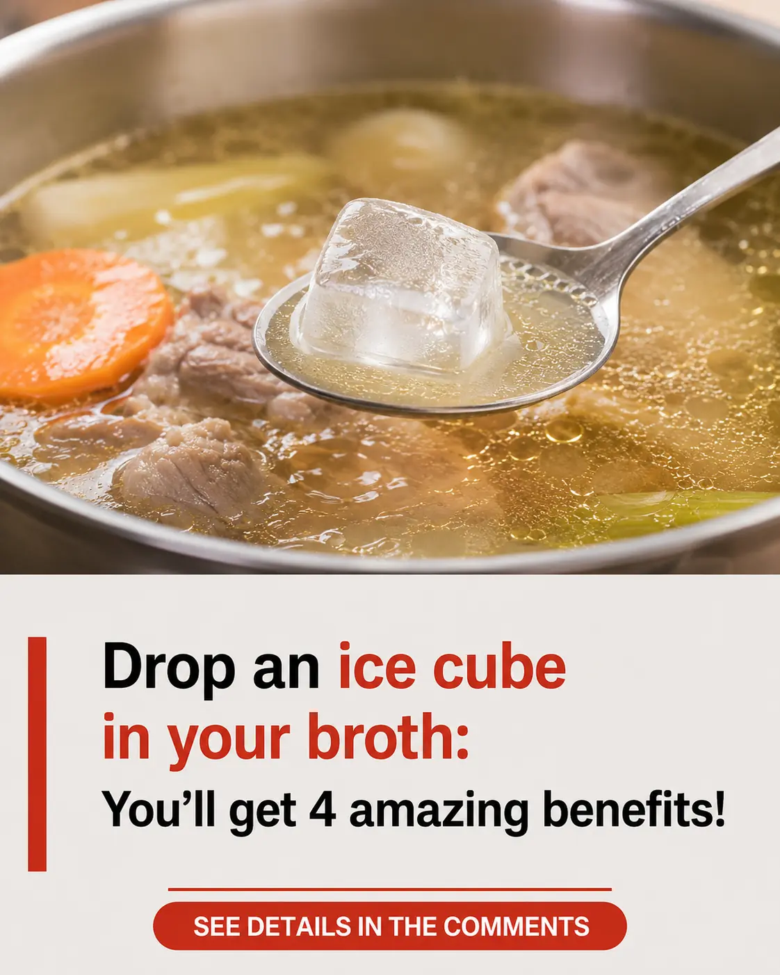 Why Adding Ice Cubes to Bone Broth Can Make a Difference: 4 Surprising Benefits