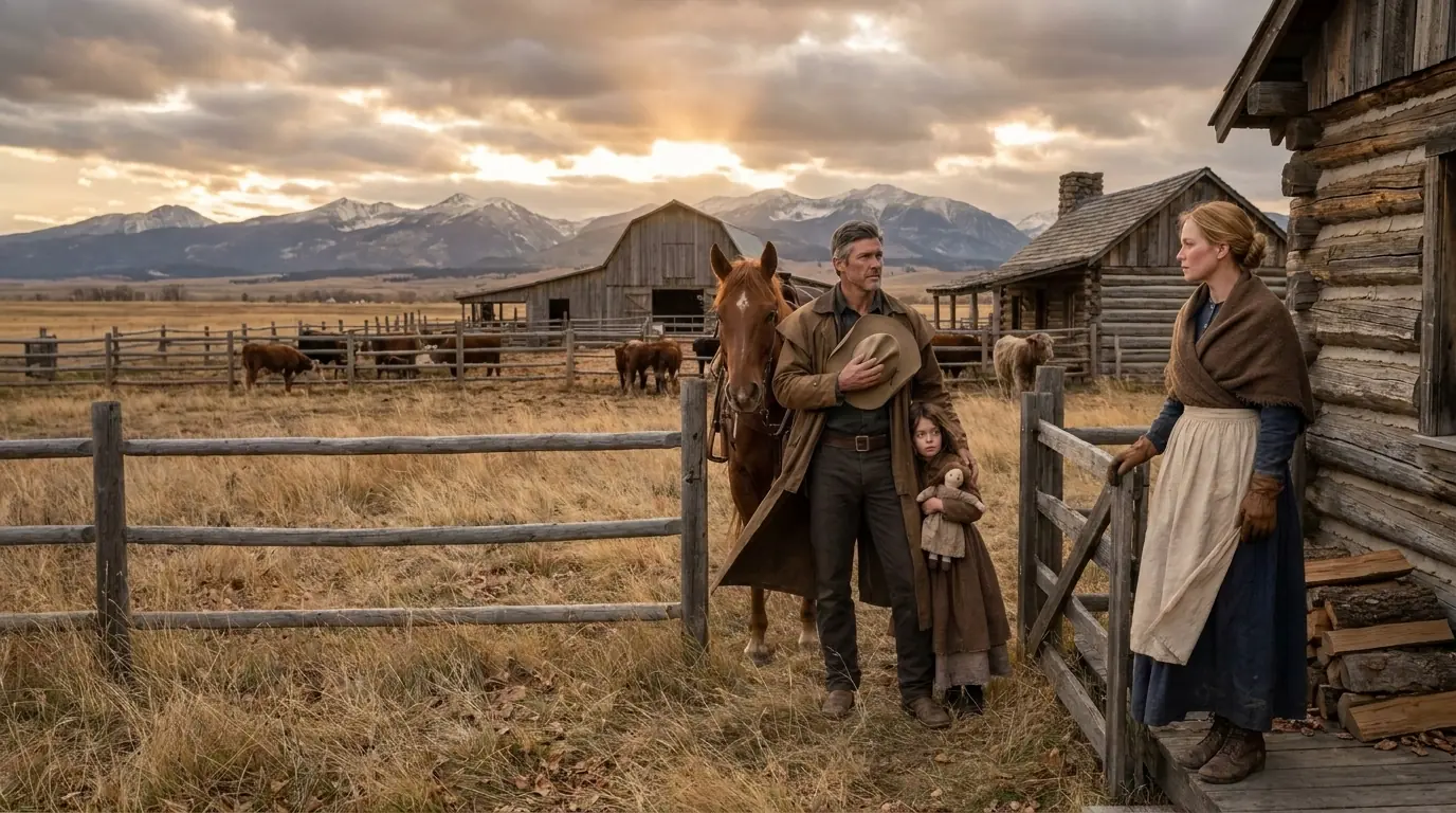 Lonely Rancher Knocked And Said “I Was Told You Need A Rancher" — The Widow Saw His Daughter Behind