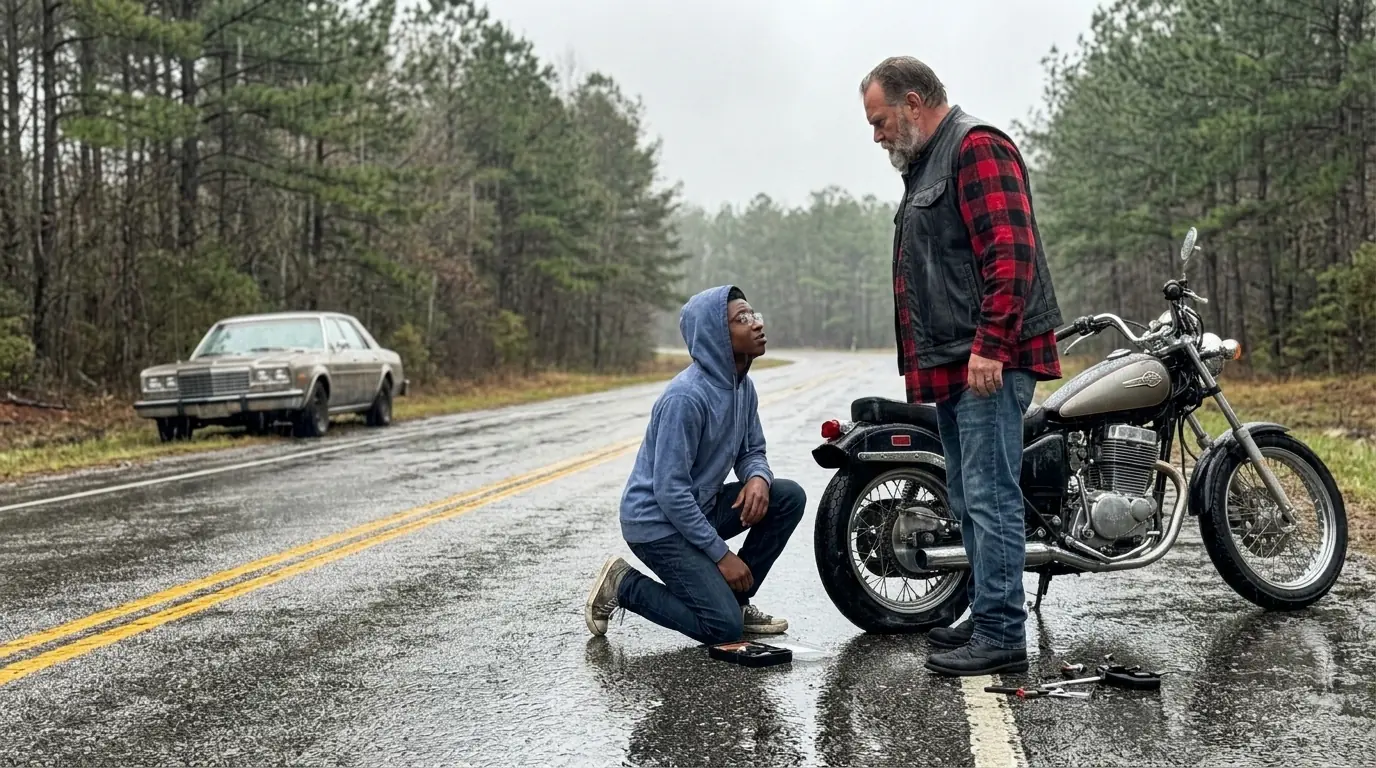 Kind Boy Spent Last $10 Helping Hell's Angel — What 100 Bikers Brought Left Him Speechless