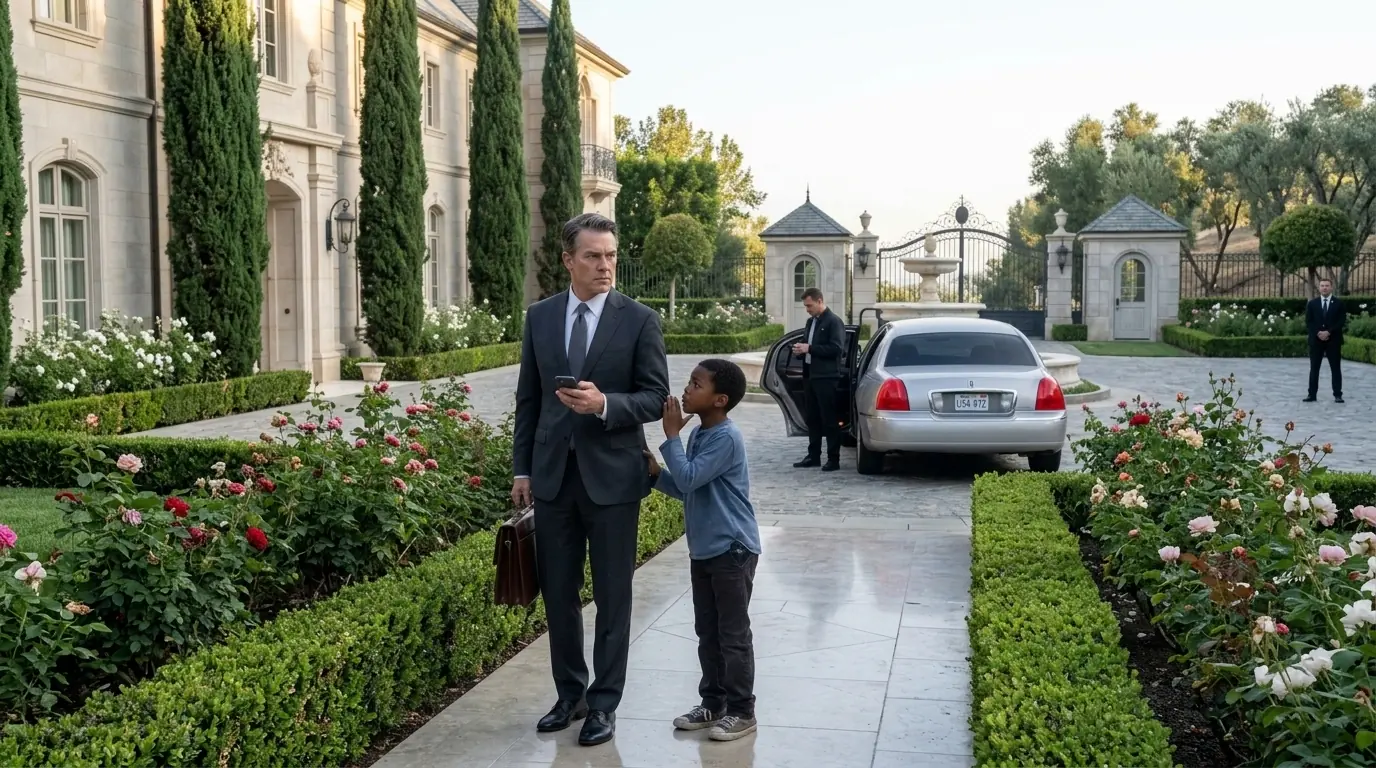 "Don't move, follow me" The Black Boy Told The Millionaire — Seconds Later, He Was Speechless