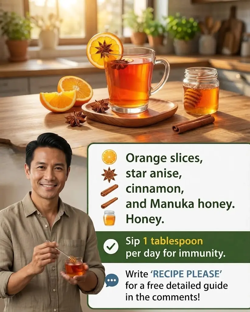 🧄🍋 Ginger, Onion, Garlic, Lemon & Honey: A Traditional Wellness Drink to Support Throat and Respiratory Comfort 🌿