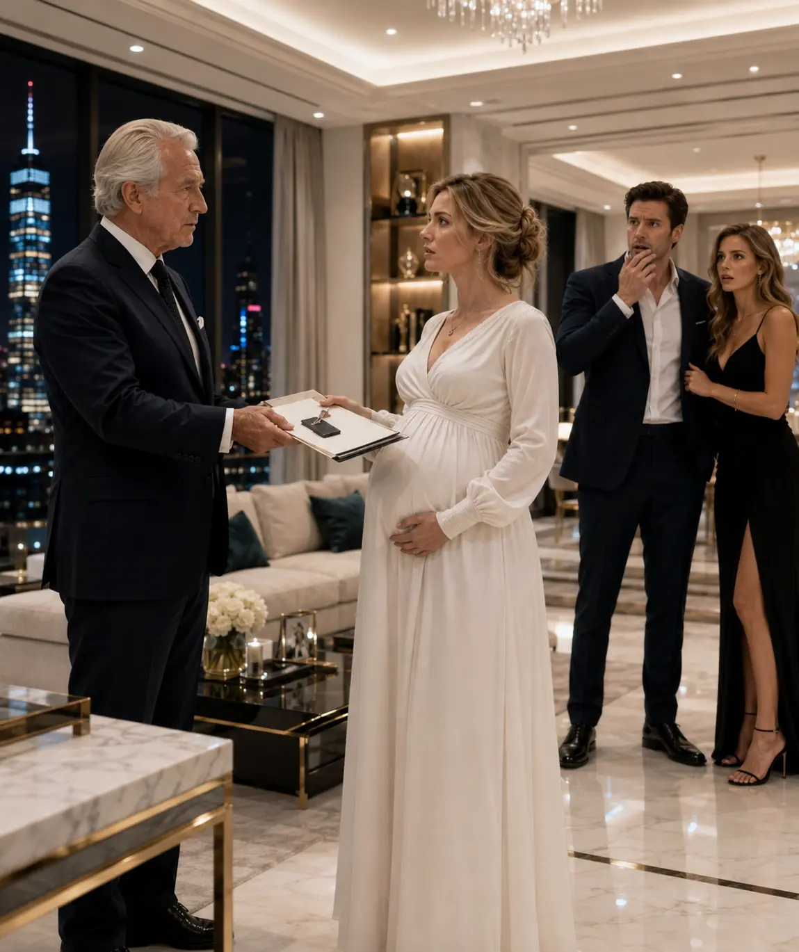 The Millionaire Left His Pregnant Wife for an Actress, but His Billionaire Father Handed Her the Empire Before Midnight