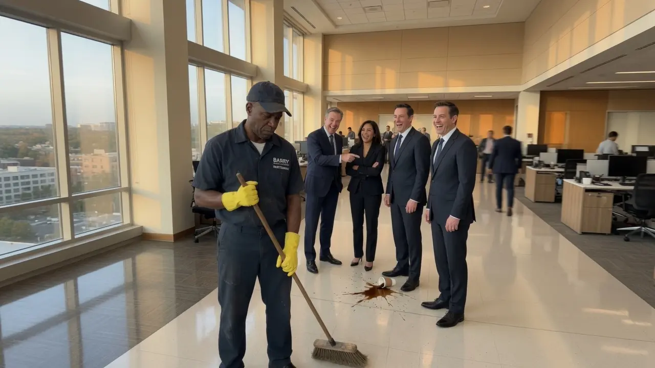Black CEO Goes Undercover as Janitor in His Company, The Next Day He Fires The Entire Executive...