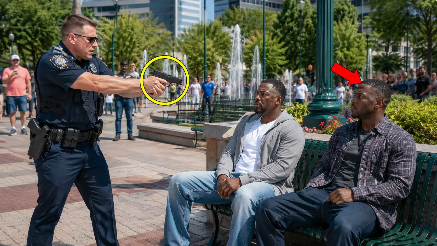 A Racist Cop Tried to Arrest Two Black Men Sitting on a Park Bench — Then the Radio Crackled