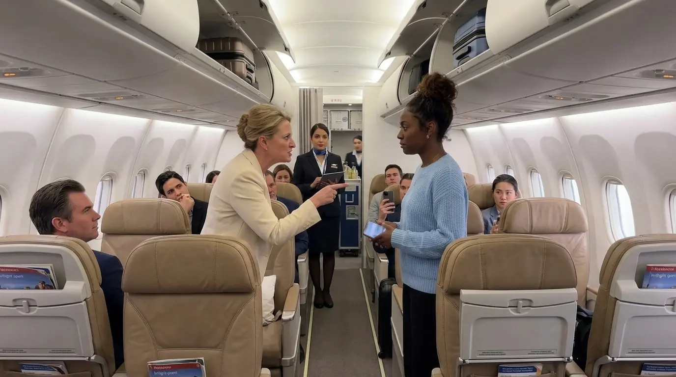Black Woman CEO's Seat Stolen by White Passenger — One Call Destroys $400M Business!