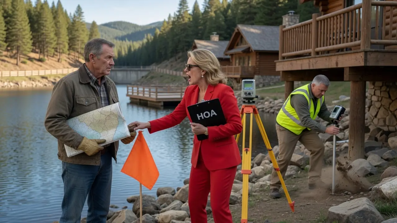 An HOA Built Luxury Cabins Around a Rancher’s Private Lake — Then the Scheduled Drawdown Revealed Where Their Foundations Really Stood