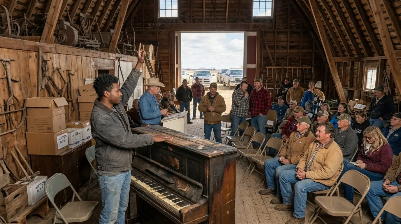 The Auction Laughed When Black Boy Paid $200 For A Burned Piano — Until He Opened It That Night