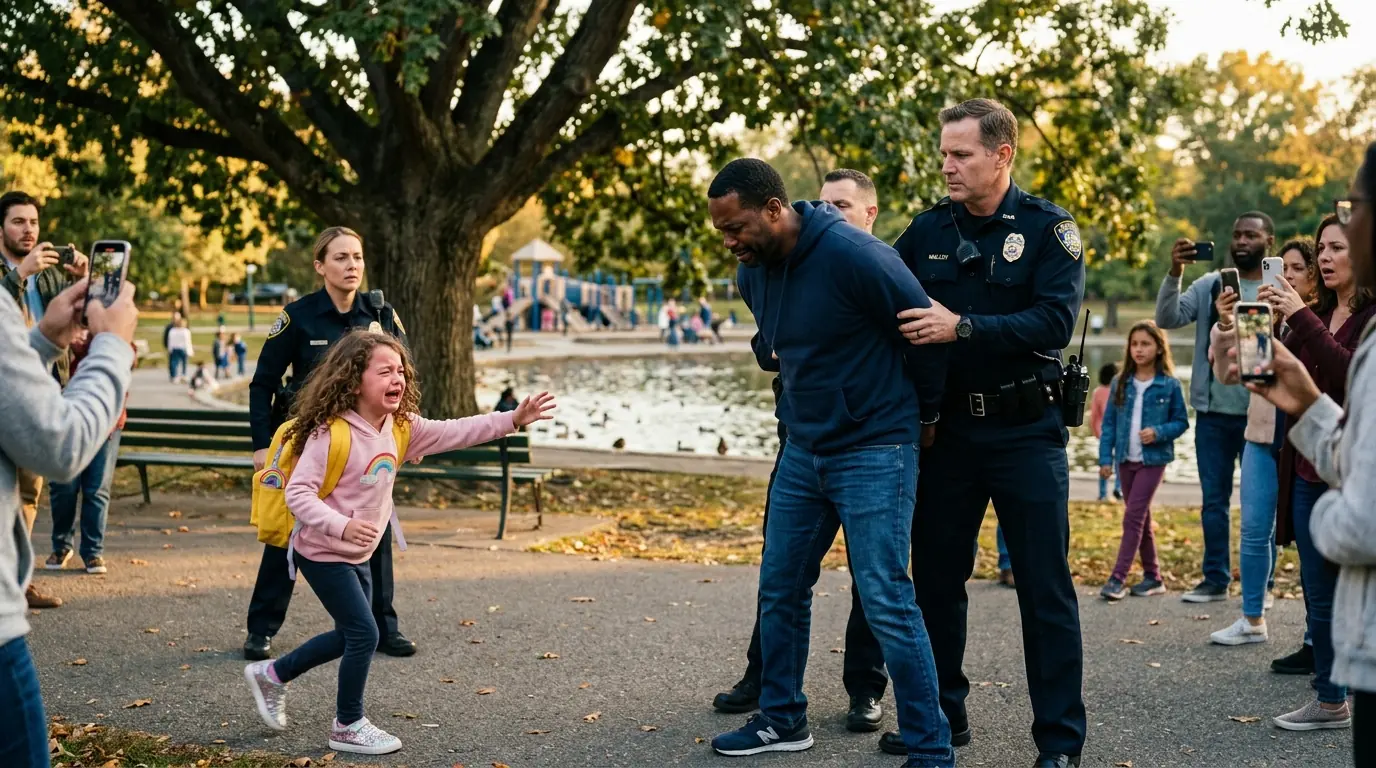 The Officer Handcuffed A Black Dad In Front Of His Little Girl — Then Her Mother Walked Up With A Prosecutor’s Badge