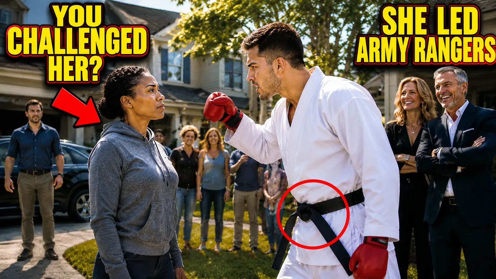 His Rich Neighbor's Black Belt Son Challenged Her  The Kid Had No Idea She Once Led Army Rangers