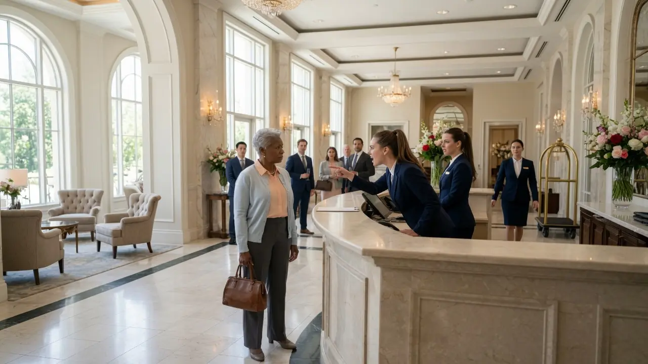 Hotel Clerk Mocked Black Elderly Woman's Appearance — Froze When Manager Called Her "Boss"