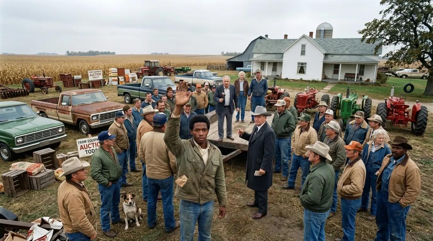Everyone Laughed When a Black Teen Bid at the Farm Auction — Until He Outbid Every Investor