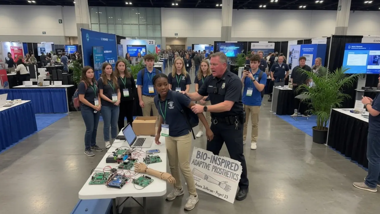 Cop Tried to Remove a Black Kid from the Science Expo — Then Froze When She Won the National Medal