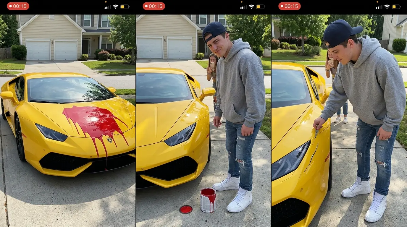 He Ruined Her Lamborghini for Views — Then His Mother Blamed the Owner