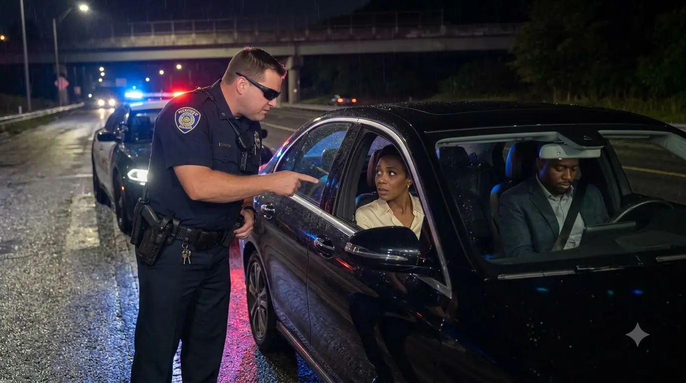 The Officer Threatened A Black Woman During A Midnight Stop — Then The Sleeping Man Beside Her Opened His Eyes