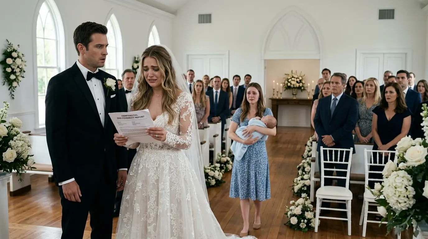 The Woman Who Interrupted My Wedding Was Carrying A Baby—Then She Handed Me A DNA Test With My Husband's Name On It