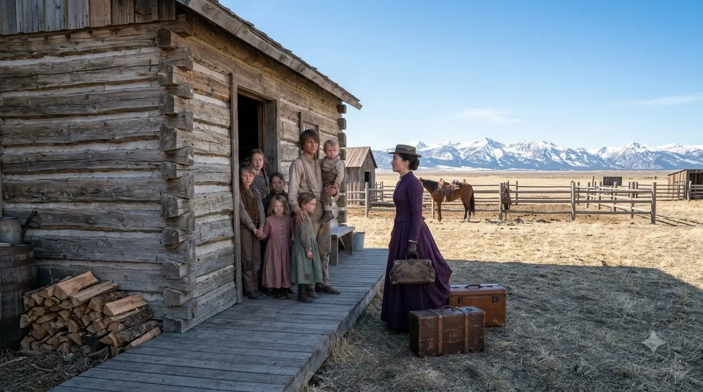 The Mail Order Bride Arrived to Find Seven Children and No Mountain Man — She Stayed Anyway