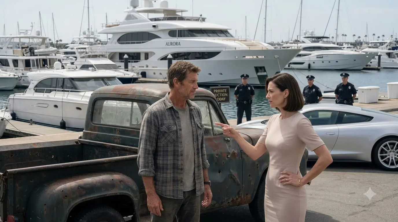 CEO Sneered at the Single Dad's Old Truck Not Knowing He Owned the $90M Yacht at the Auction
